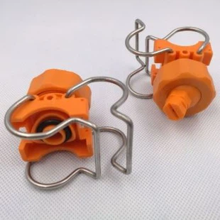 Flat fan quick connection nozzle