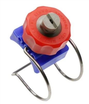 Plastic Quick-Connect Dismantling Adjustable Flat Fan Spray Clamp Nozzle